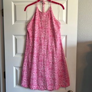 Gorgeous Lauren James halter dress with scalloped edge. EUC Size large